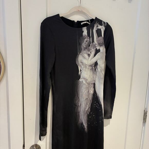 NWT Alice + Olivia Delora Renaissance Fresco Dress Sz 4 - Picture 3 of 13